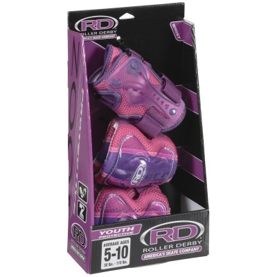 Roller Derby® Girls Youth Protective Wrist, Elbow & Knee Guards 6 pc Pack   556090787
